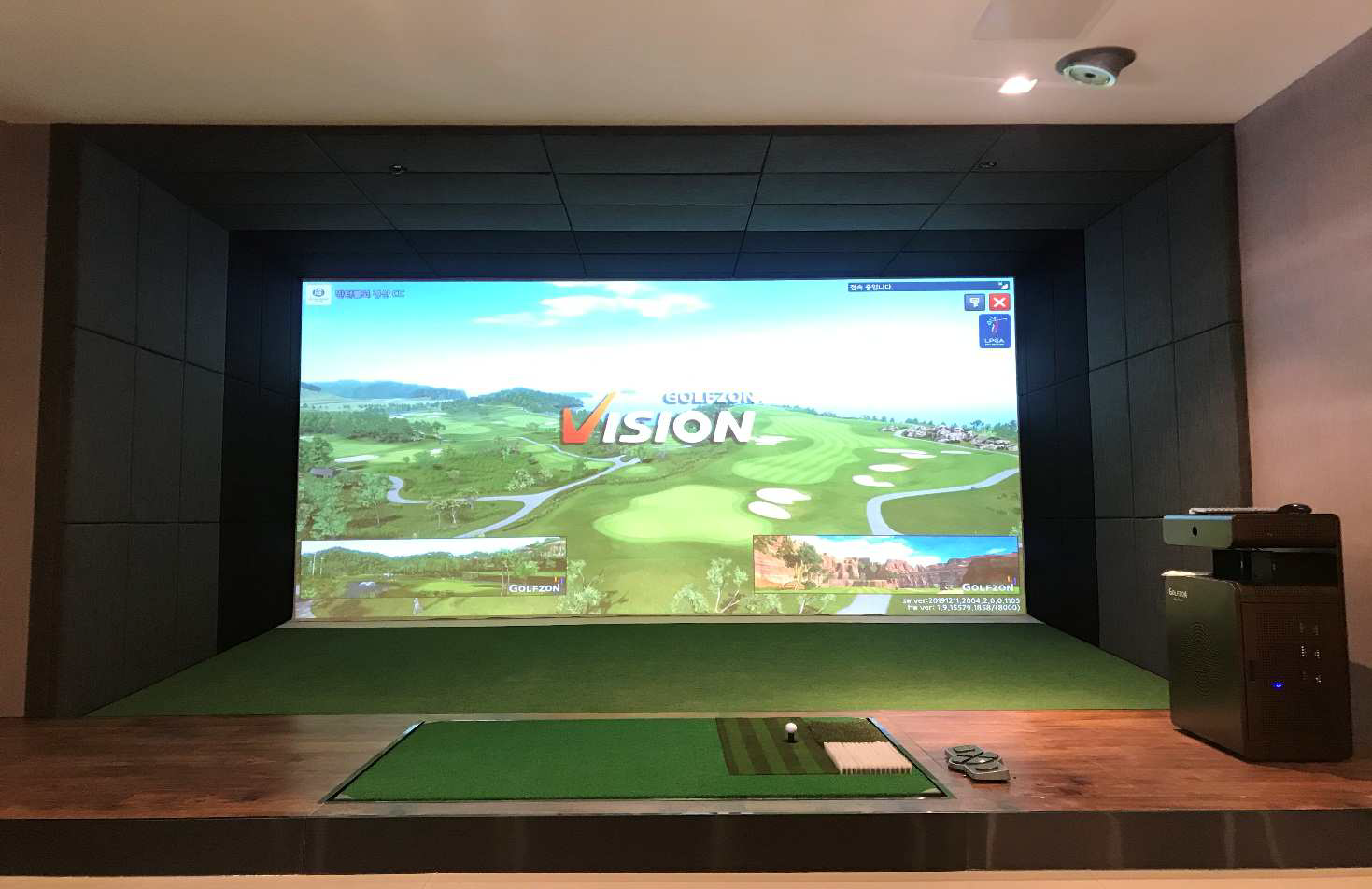 高端精準高速攝像高爾夫室內(nèi)模擬器 SY-G6款